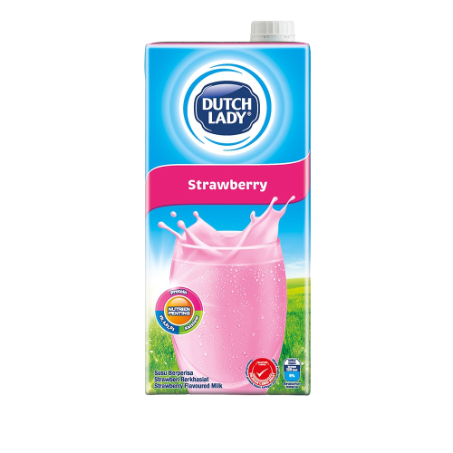 Dutch Lady Strawberry Milk (1L X 12)